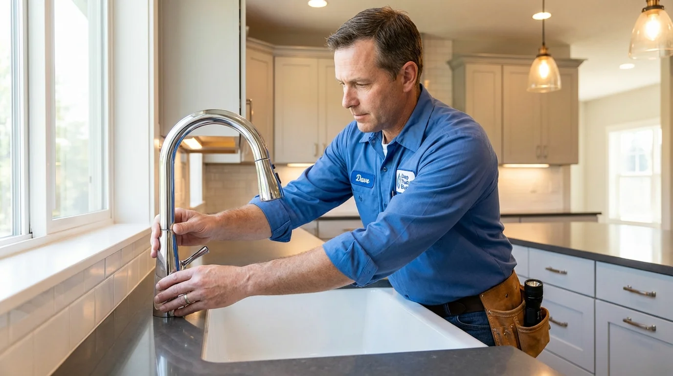 Kitchen faucet installation by Johns Plumbing LLC in Nooksack